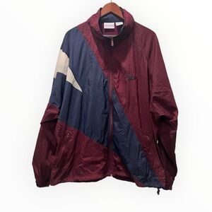 Vintage Reebok Full Zip Windbreaker Jacket Size XXL Hidden Hoodie